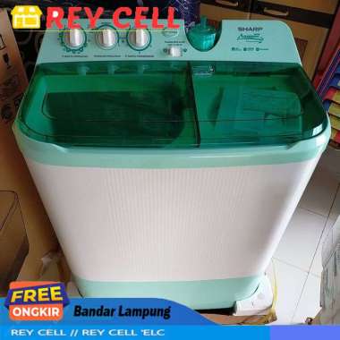 MESIN CUCI SHARP 10KG 2 TABUNG ES-T 1070 10 KG EST 1070 EST1070 GARANSI RESMI LUAR KOTA