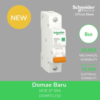 Schneider Electric NEW DOMAE MCB 50A 1P - DOMF01150