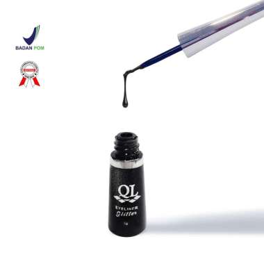 QL COSMETIC Eyeliner Glitter 5g BLACK
