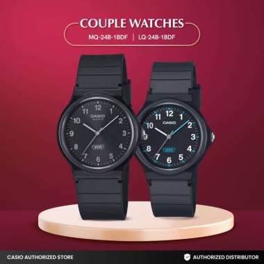 Jam Tangan Couple Casio MQ-24B-1BDF x LQ-24B-1BDF
