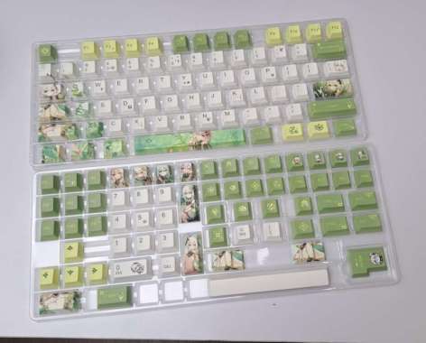 Press Play Nahida Genshin Impact Keycaps Pbt Cherry Profile