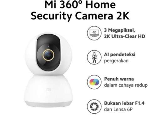 IP CAMERA XIAOMI MI C300 IPCAM 360° 2K 1296P WIRELESS KAMERA CCTV WIFI CCTV ONLY