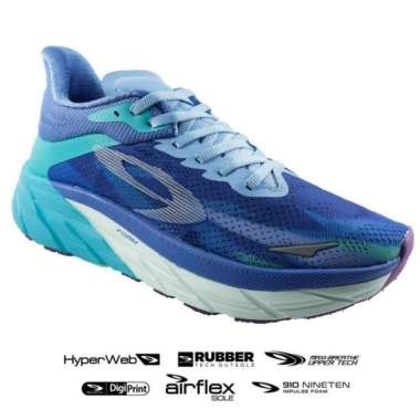 910 Nineten Sepatu running wanita FUUTO REVENGE Biru/Turquoise 40