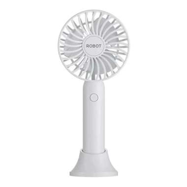 ROBOT RT-BF19 Kipas Genggam 2 in 1 Mini USB Fan Kipas Duduk Portable Low Noise Putih