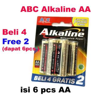 Battery alkaline AA/AAA alkaline abc (4+2) - AAA - AA AA