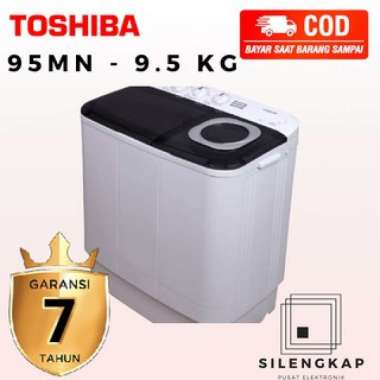 Mesin Cuci 2 Tabung Toshiba VH-H95MN 9.5 KG Low Watt Garansi Resmi