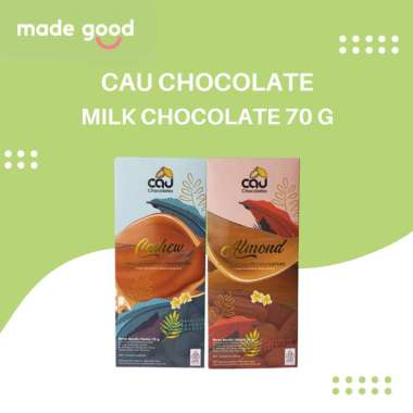 Cau Chocolate - Milk Chocolate 70 G | Cokelat Susu Cashew
