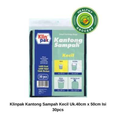 Klinpak Kantong Sampah Kecil Ukuran 40cm x 50cm Isi 30Lembar