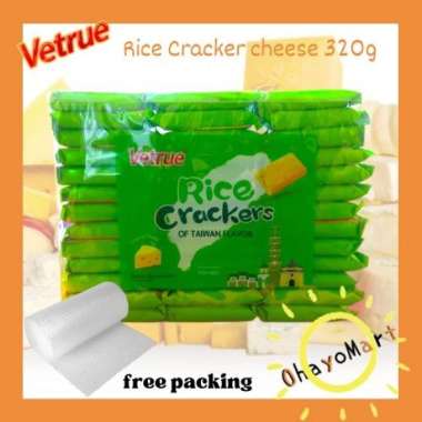 Vetrue Taiwan rice crackers cheese flavor / vetrue Taiwan biskuit beras rasa keju 320g