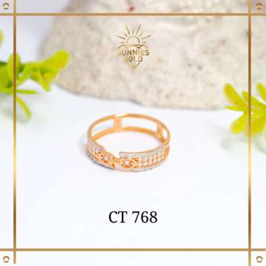 CINCIN EMAS ASLI MODEL BESAR ELEGAN KADAR 6K (300), 8K (375) & 16K (700) CINCIN FASHION KOREAN LOOK 