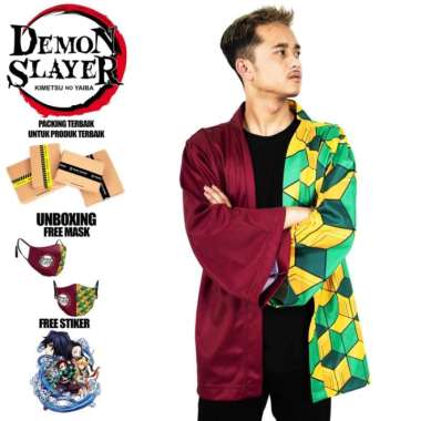 jubah haori kimono giyu tomioka anime demon slayer