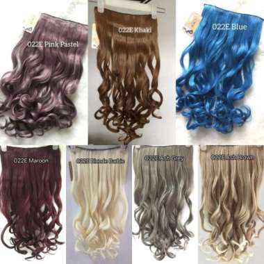 Aegyoshoppe - 022E Korean Hairclip Big Layer Ombre Full Color 60cm blonde barbie
