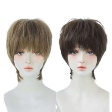 Aegyoshoppe - D129 Full Korean Wig Mullet 35cm Coldbrown