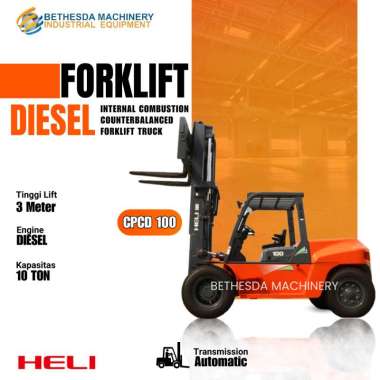 Heli Diesel Forklift 10 TON - CPCD 10 Lifting lifting 3-6 Meter