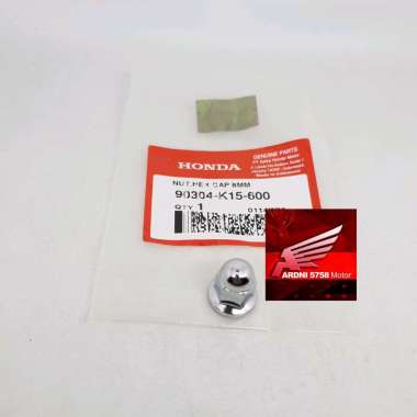 90304K15600 NUT HEX CAP 8MM BAUT MUR TOPI KNALPOT CB 150 R CBR 150R CRF 150L CBR 250RR FORZA SONIC G