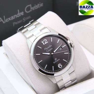 JAM TANGAN PRIA ALEXANDRE CHRISTIE AC 1029 AC1029 SILVER BLACK ORIGINA