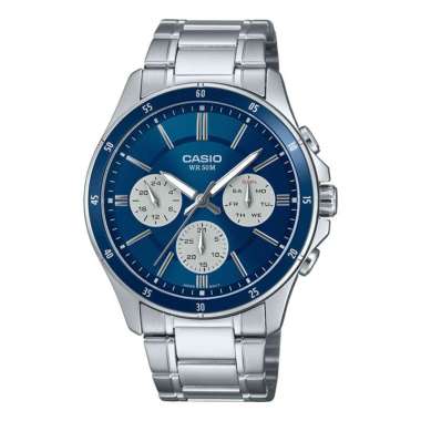 CASIO ORIGINAL - CASIO MTP-1374D-2A3VDF MTP-1374D-2A3 - JAM TANGAN PRIA JAM PRIA CT - STAINLESS CASI