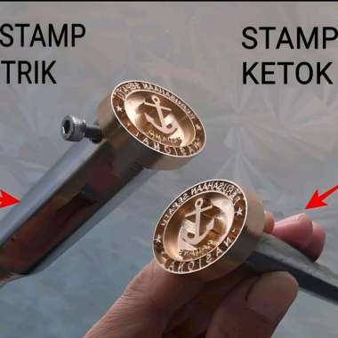 stamp emboss getok ketok atau pukul custom