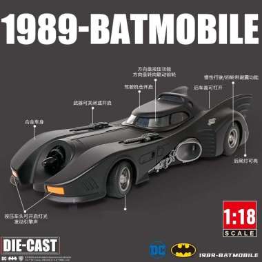Diecast Miniatur Mobil BATMAN DieCast BATMOBILE scale 1:18