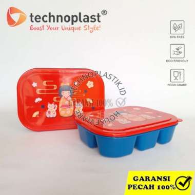 TECHNOPLAST LUNGO Sealware Recta With Devider 1000 ml Kotak Makan Sekat 5 1000 ml