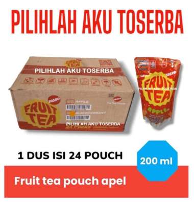 Fruit Tea Sosro APEL Kemasan POUCH 200 ml - ( HARGA 1 DUS ISI 24 )