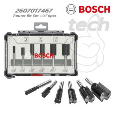 Mata Ruter Set Profil Bosch Router Bit Sets 6pcs Trim and Edging (467)