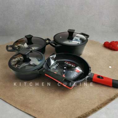 Ikumi Panci Penggorengan Anti Lengket / Non Stick Pan / Bebas PFOA / PFOA FREE / Wokpan / Wajan / So