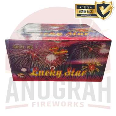 Kembang Api Lantern Cake Lucky Star 100s 0.8"