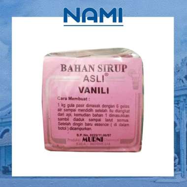 Bahan sirup (blewah, orson, vanili) Rasa vanila