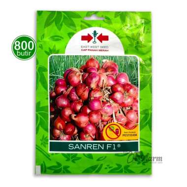 Benih Bibit Bawang Merah Sanren F1 800 Butir Cap Panah Merah