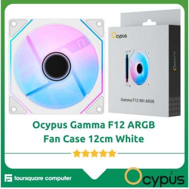 Ocypus Gamma F12 WH ARGB Fan Case Single White Putih 12Cm