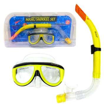 SNORKELING MASK DEWASA SEALS / DIVING MASK SNORKELING SET / ALAT SELAM KACAMATA DEWASA Kuning
