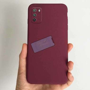 Premium Case Slim Matte Sandstone Case Xiaomi Poco M3 Soft Case Poco M3 Merah