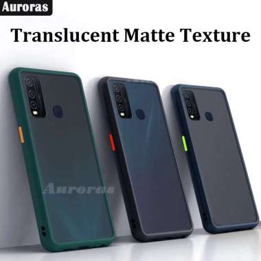 Case Vivo Y30i Y30 Y50 Hard Soft Case Aero Frosted Matte Original Case Y30i Y30i Hitam