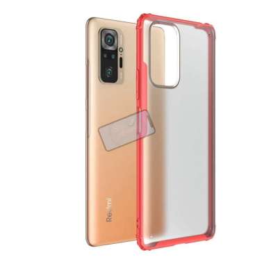Case Xiaomi Redmi Note 10 Pro Fuze Frosted Anti Crack Baby Skin Casing Redmi Note 10 Pro Case Merah