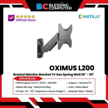 OXIMUS L200 Bracket Monitor Bracket TV Gas Spring Wall 25" - 55"