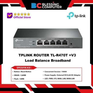 TPLINK ROUTER TL-R470T +V3 Load Balance Broadband