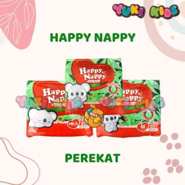 Happy Nappy Tape Kemasan Kecil S20/M20/L20 (Tipe Perekat) L20