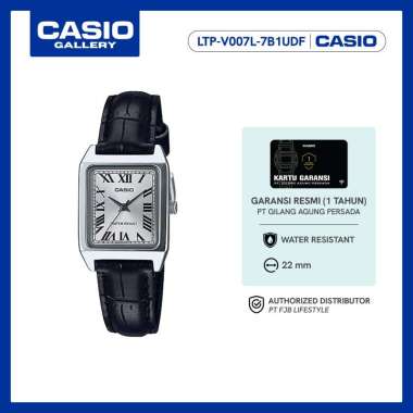 Casio Jam Tangan Wanita General LTP-V007L-7B1UDF Analog Water Resistance Black