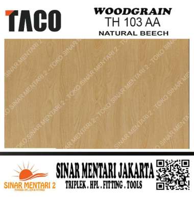 TACO HPL WOODGRAIN TH 103 AA NATURAL BEECH