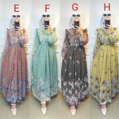 GAMIS CANTIK GAMIS CERUTI PREMIUM GAMIS MOTIF MEWAH KEKINIAN MOTIF TERBARU Ld110cm (Standard) E