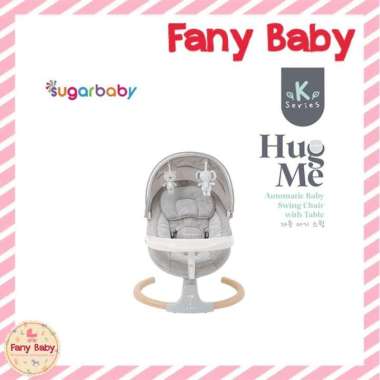 SUGAR BABY AUTOMATIC BABY SWING CHAIR WITH TABLE " HUG ME " K-SERIES WOOD G