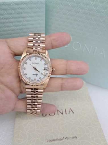 Original 100%!! BONIA BNB10550-3557 Sapphire Jam Tangan Wanita Analog RoseGold 32mm Garansi Resmi