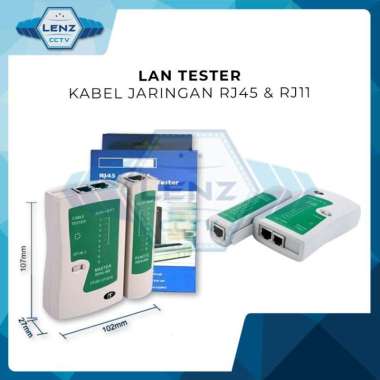 LAN Tester Alat Penguji Kabel LAN RJ45 Telpon Tester RJ11 LAN Tester