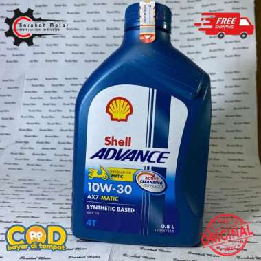 OLI SHELL ADVANCE AX7 SC 10W - 30 0.8 LITER MATIC