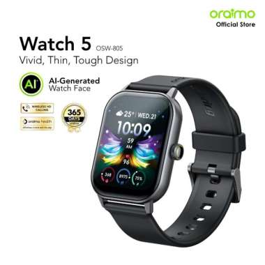 Oraimo Watch 5 Jam Tangan Pintar Layar 2.01' OSW-805 Smartwatch Health Pink