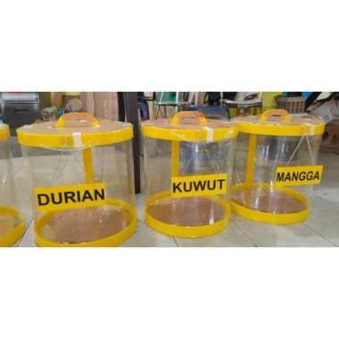Tabung Auqarium Es buah Acrylic 50 Liter D40 Tinggi 45cm Wadah Minuman Akrilik TUTUP 1/2 ENGSEL