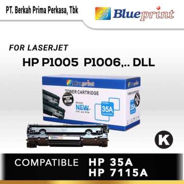 Toner Cartridge HP Laserjet 35A Laserjet BLUEPRINT BP-HP35A - HITAM