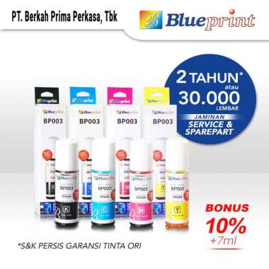 Tinta Epson BLUEPRINT 003 Refill For Printer Epson L1110 L3110 L3150 72ml 4 - Varian Warna Kuning