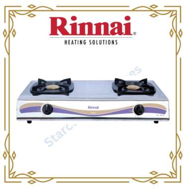 PAKET RINNAI Kompor Gas 2 & 1 Tungku + Regulator & Selang RI 202 S + RMS 206 / RI 522 E / RI 522 C H